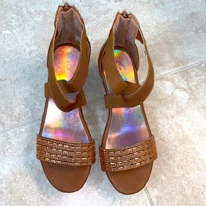 Justice Platform Girls Sandals Size 3